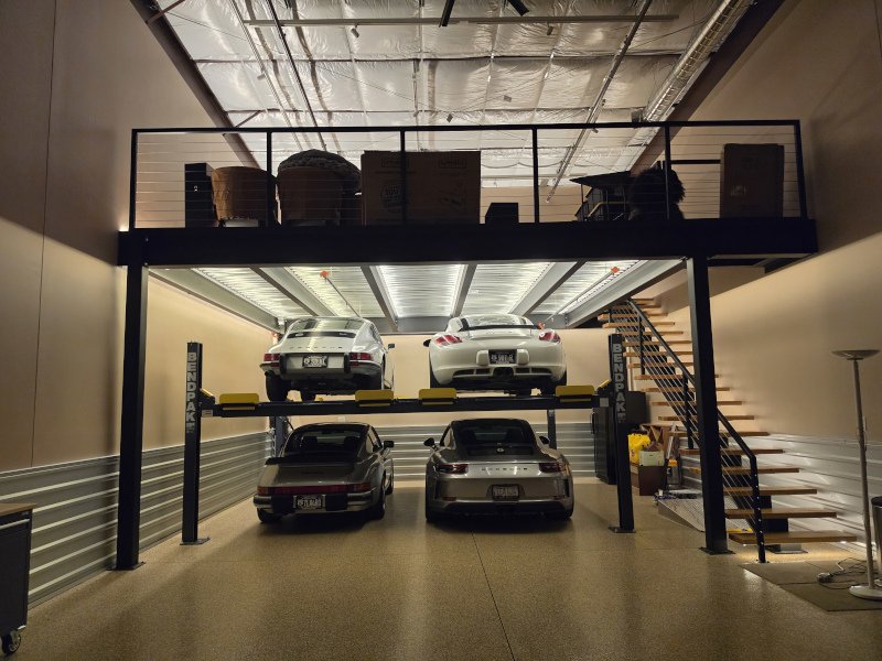 Elevated car collection viewing deck by DOM Contracting