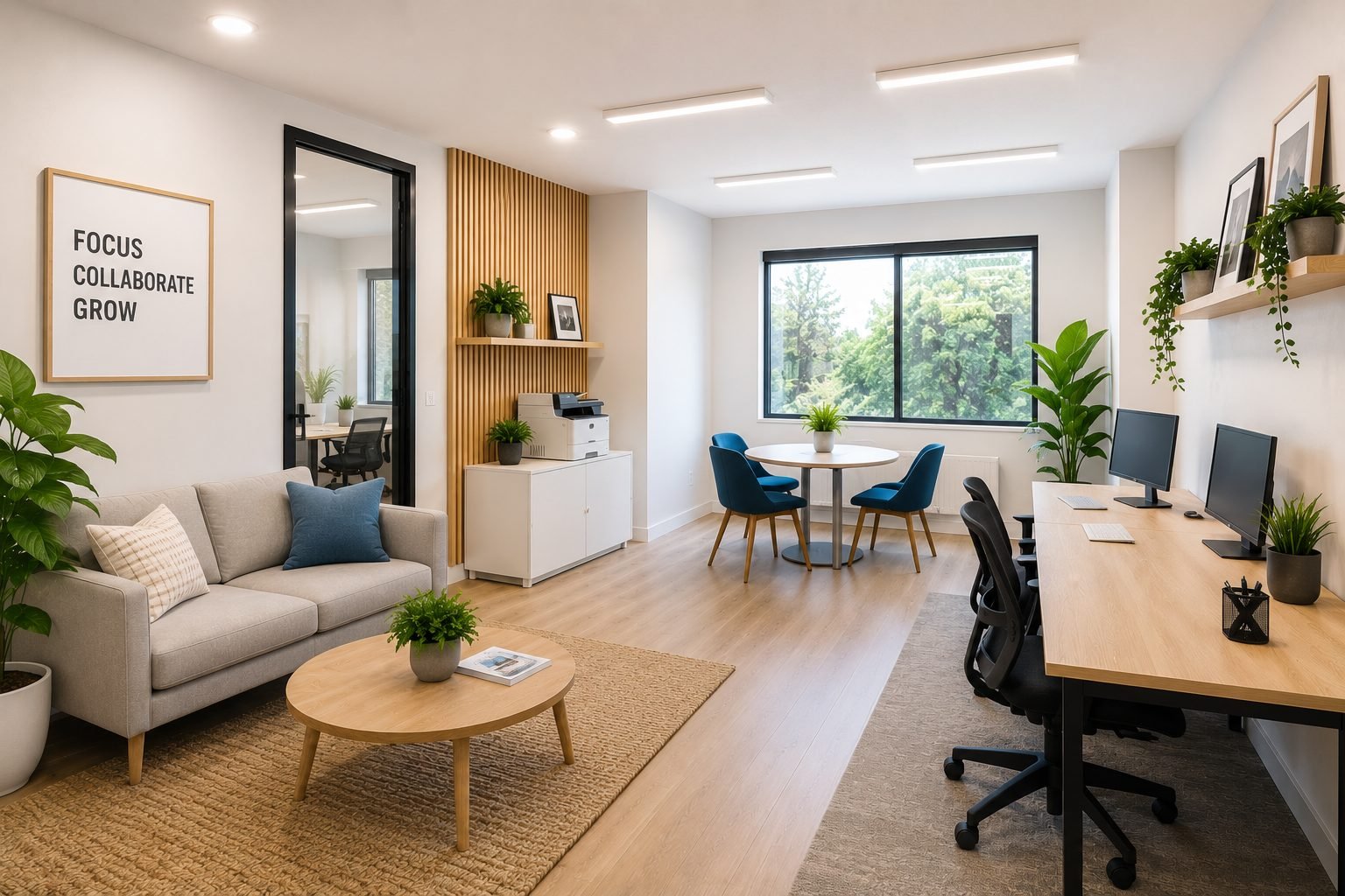 Commercial office build-out interior